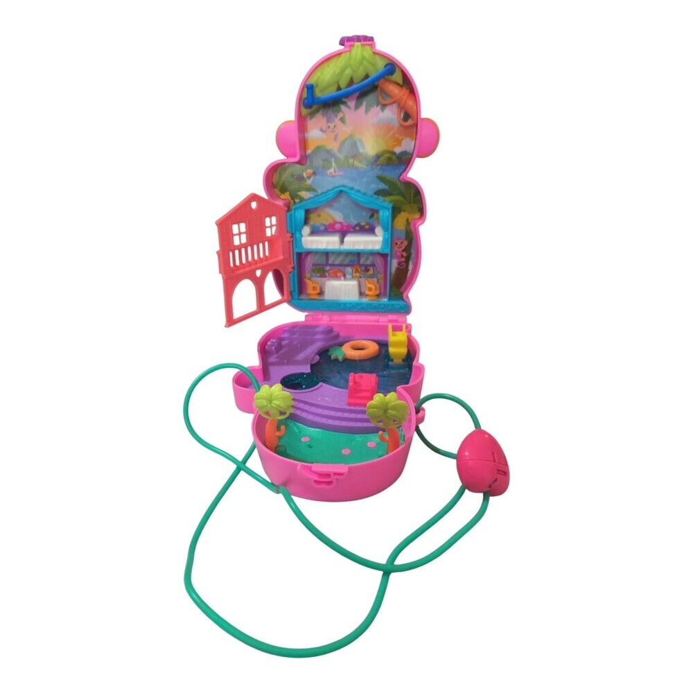 Polly Pocket Monkey Only Playset Compact Case Animal Jungle House Figure Replace
